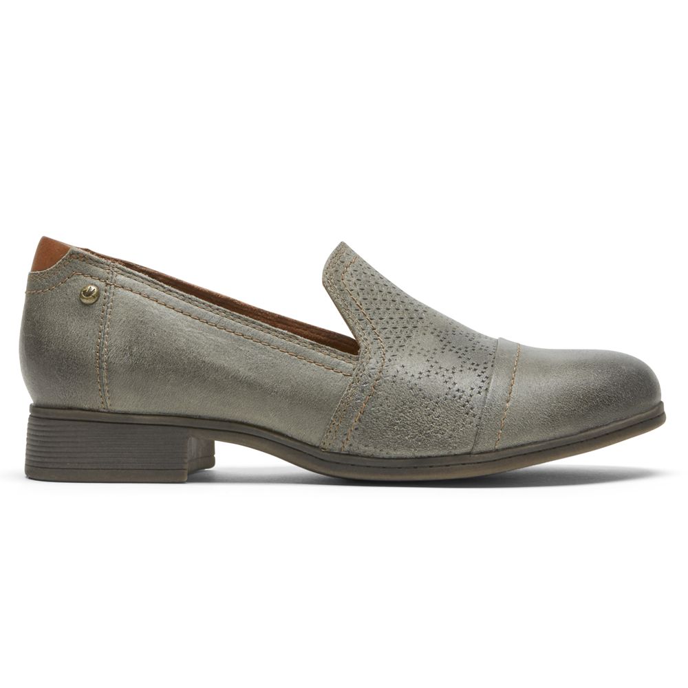 Sapatos Slip-On Rockport Cobb Hill Crosbie Senhora - Verde Oliva ( 860-IUNDGW )